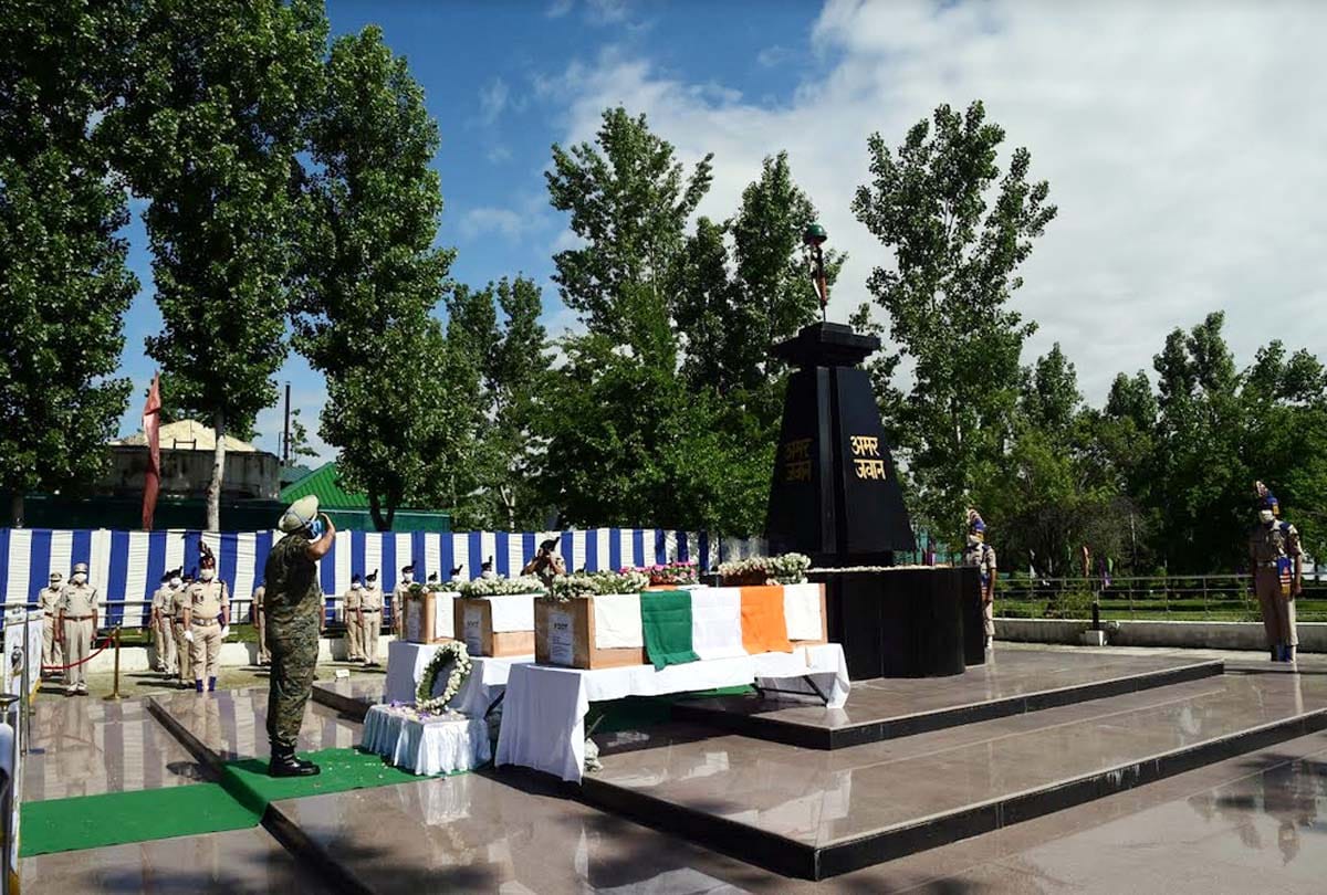 tribute paid to CRPF martyrs, terrorist attack on CRPF patrol party in Handwara