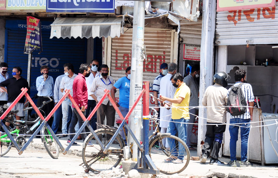 Stocks are out in many places, police strictly