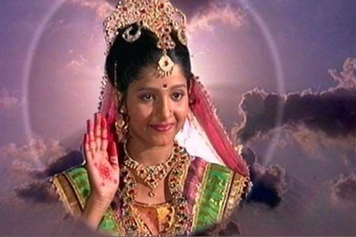 Shri Krishna, Meerut daughter's Shweta Chaudhary played the role Radha with Kanha in Sri Krishna episode on doordarshan