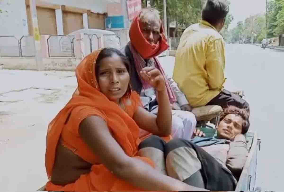 ambulance was not found, police sent the injured to the hospital by pushcart
