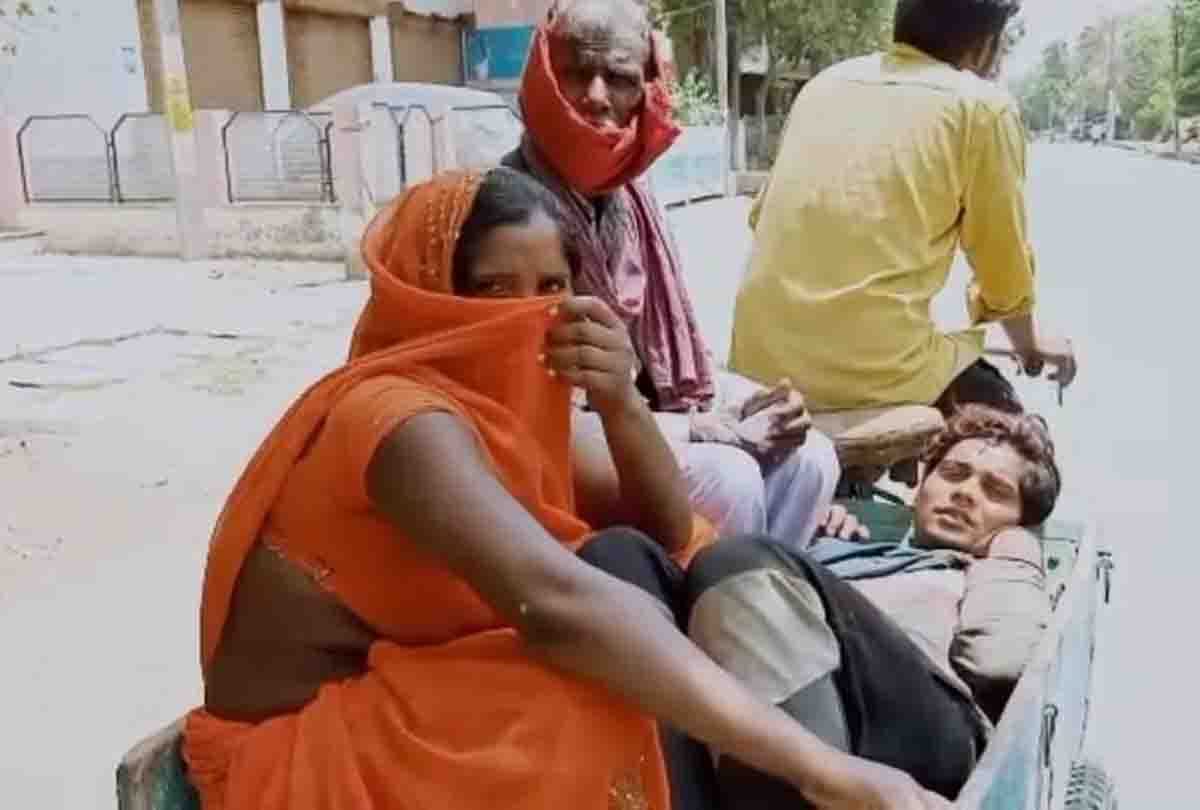 ambulance was not found, police sent the injured to the hospital by pushcart