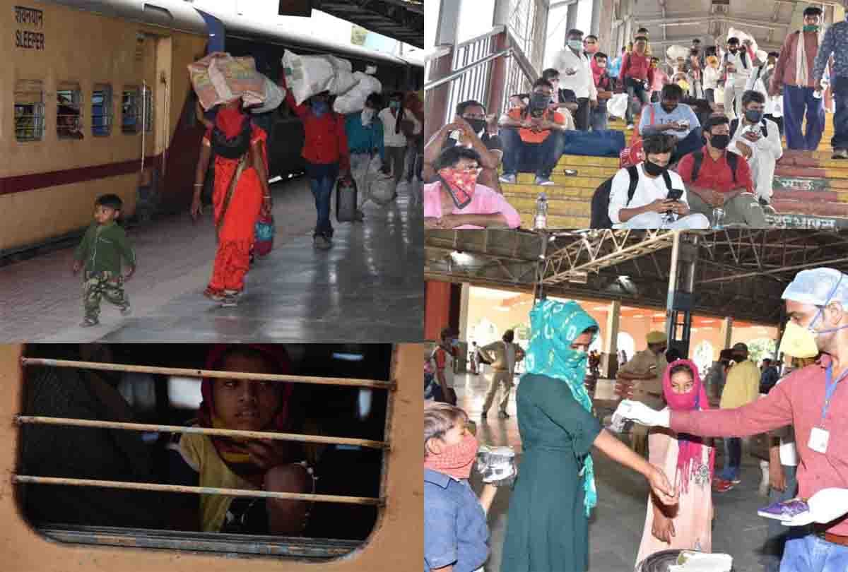 Lockdown: special Train brought to 1220 workers from gujarat to kanpur