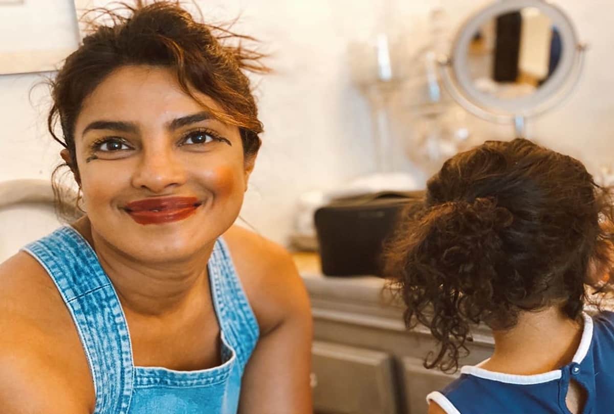 Priyanka Chopra Get Princess Makeover From Her Niece Photos Goes Viral