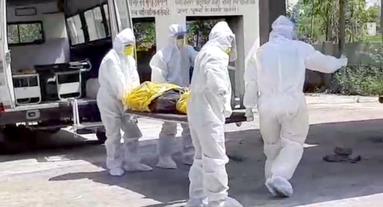 Funeral of corona infected doctor