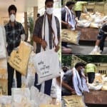 क्रिकेटर कुलदीप ने जरूरतमंदों को बांटे राशन के पैकेट