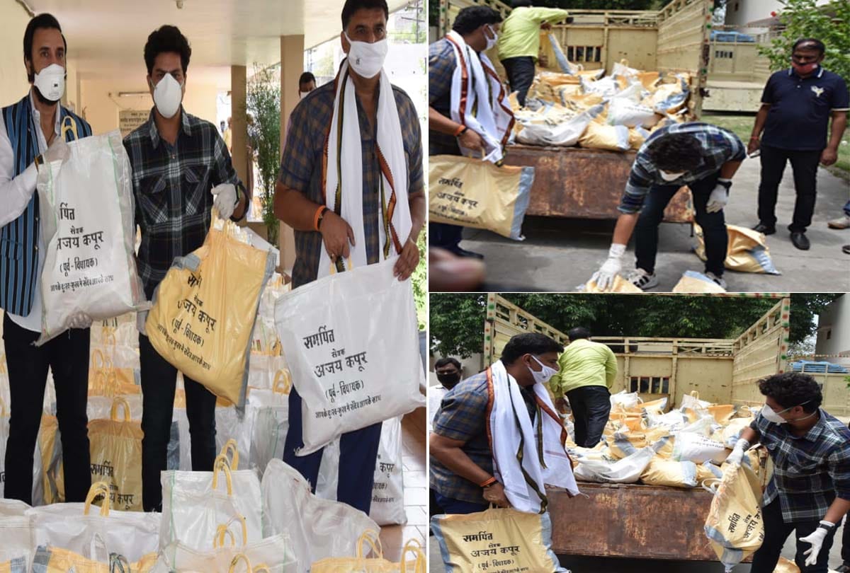 Cricketer Kuldeep came to help the needy in the Corona transition period, distributed ration packets
