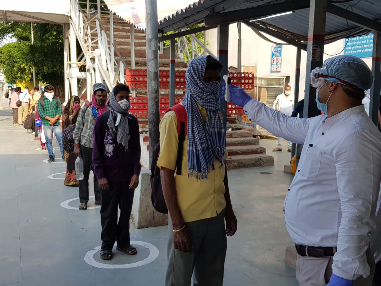 1200 migrants from Jalandhar arrived in Ghazipur by special train