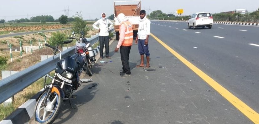 ovaratek karane mein baikon kee bhidant, maama kee maut, bhaanja samet do ghaayal