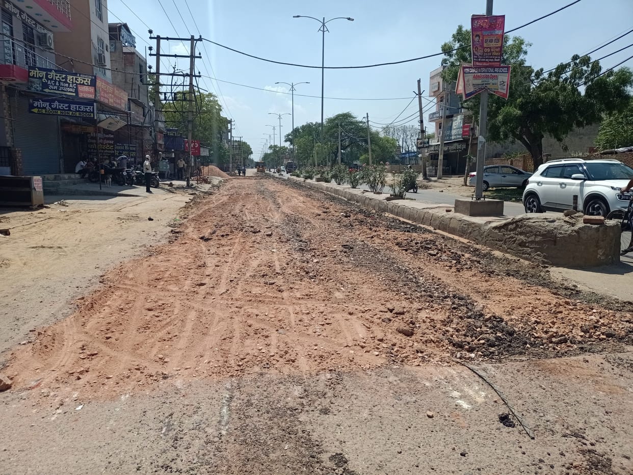 New road construction started on 709E.