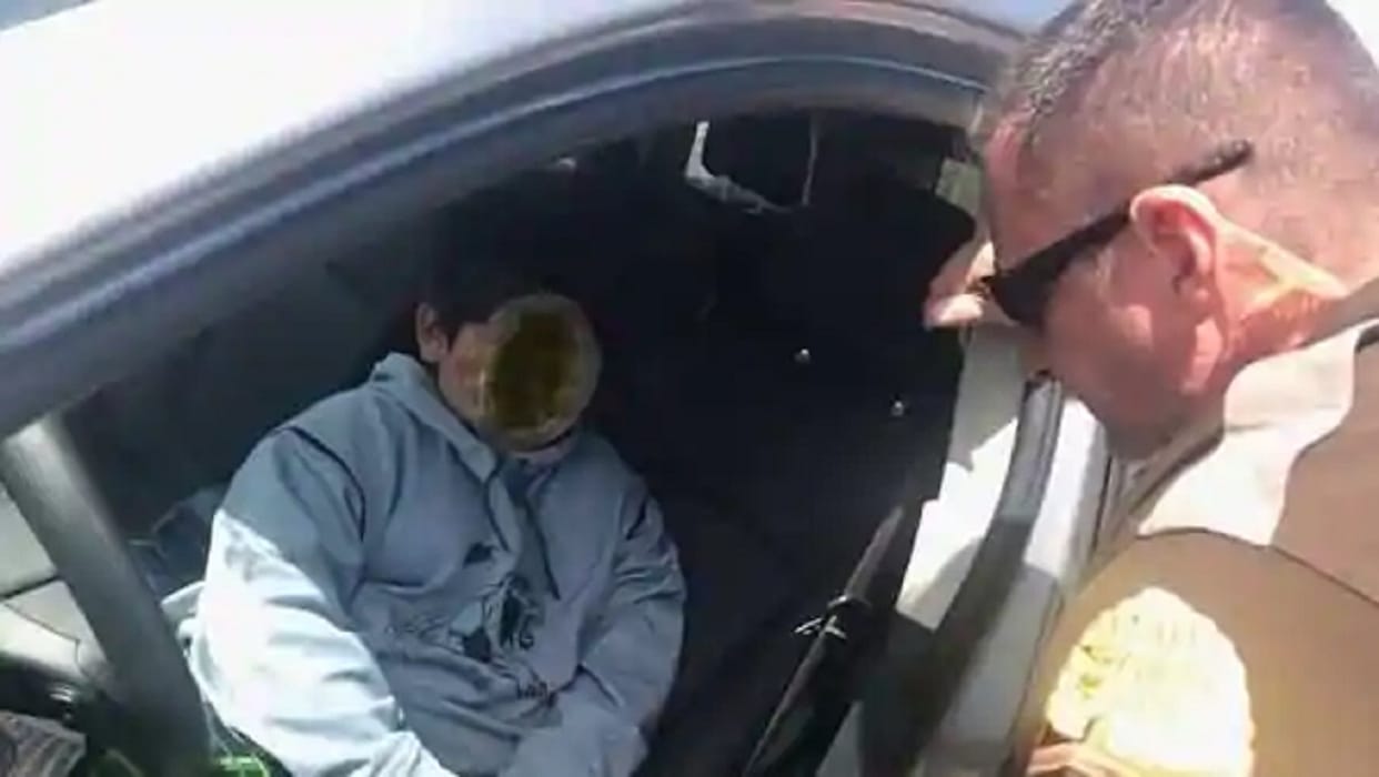 Five year old went out to buy Lamborghini in us highway America utah highway patrol