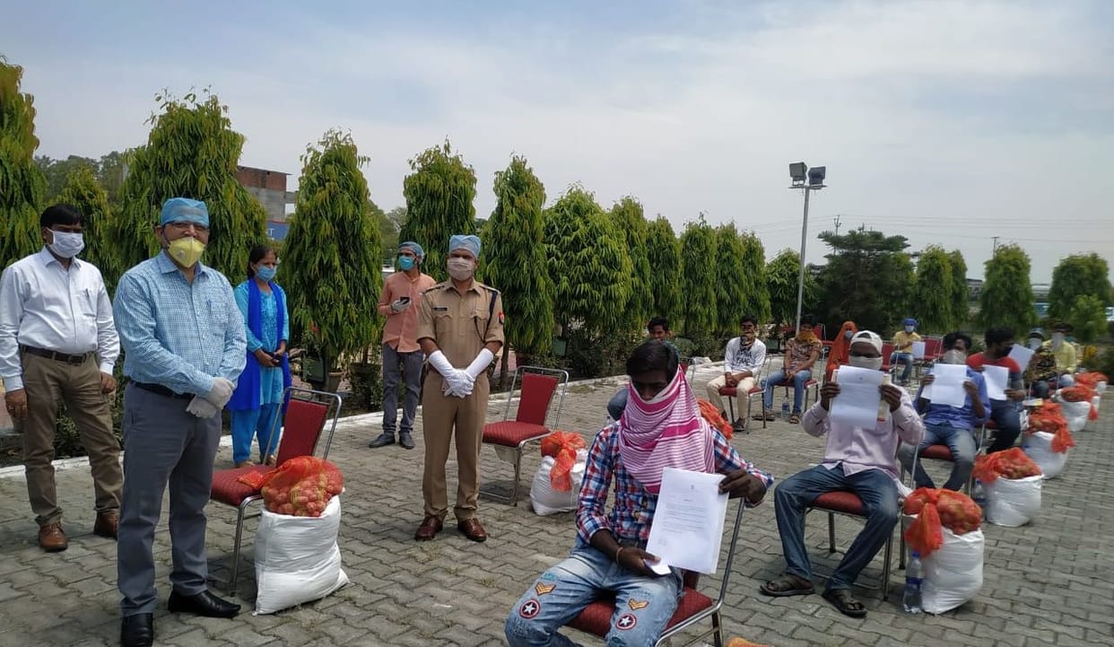 9 laborers returned from Haryana to provide employment
