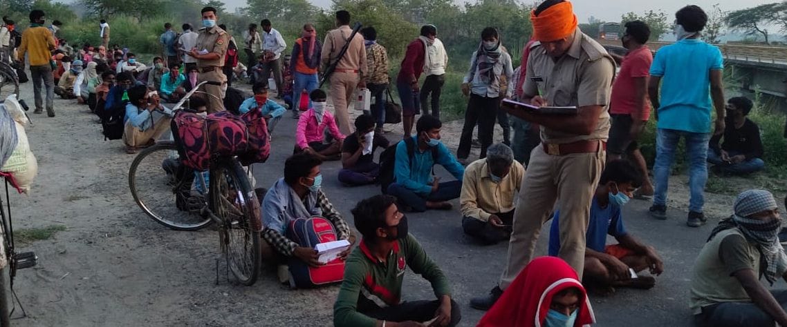 Highway jam to protest against going home