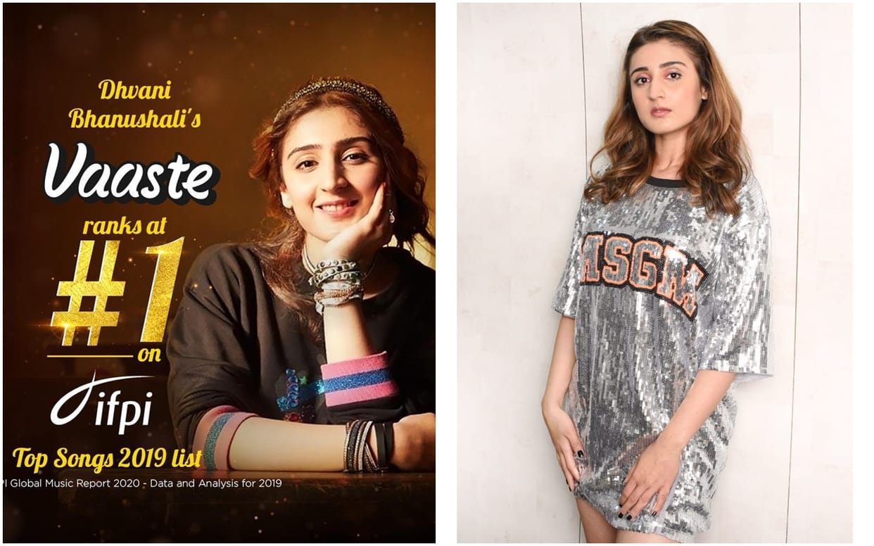 Dhvani Bhanushali Superhit song Vaaste top song of 2019