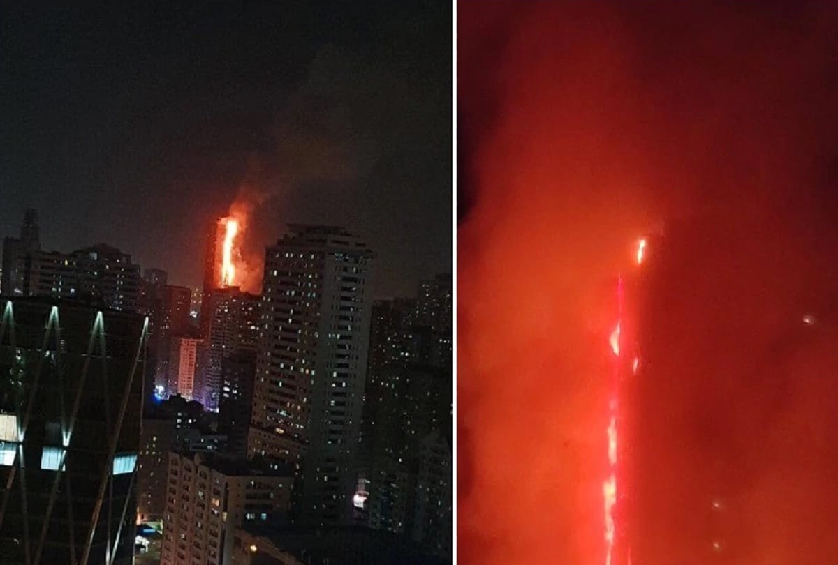 Sharjah Fire Today Latest News Update: Massive fire at Al Nahda residential tower in Sharjah