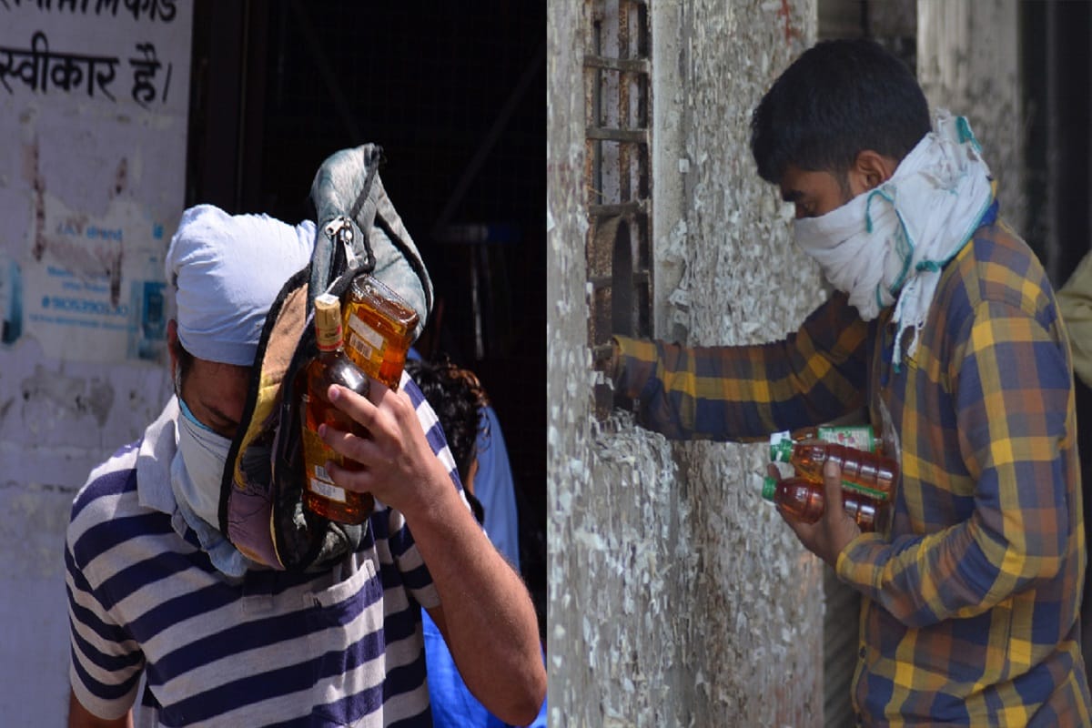 Lockdown 3.0, Crowds of people are gathering at liquor shops in the districts of western UP