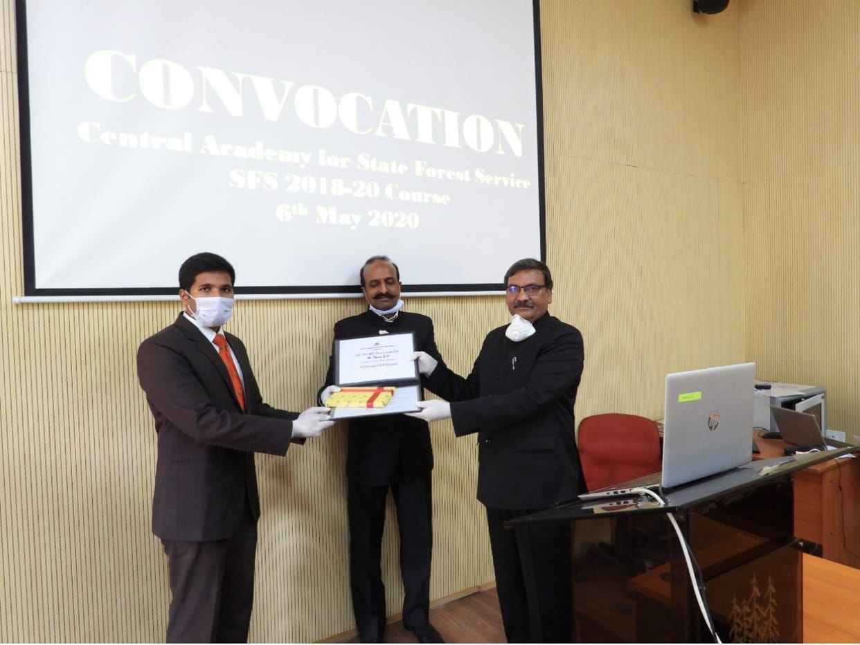 Lockdown: online Convocation of State Forest Service Central Academy in dehradun