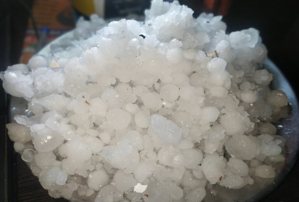 Uttarakhand Weather: Heavy Hail Storm with rain in dehradun, snowfall in hilly areas, Amazing Visuals Photos