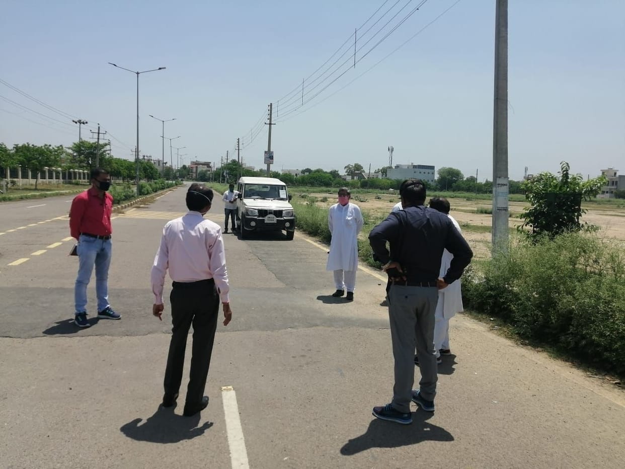 Vegetable market closed, temporary market near Eklavya Stadium