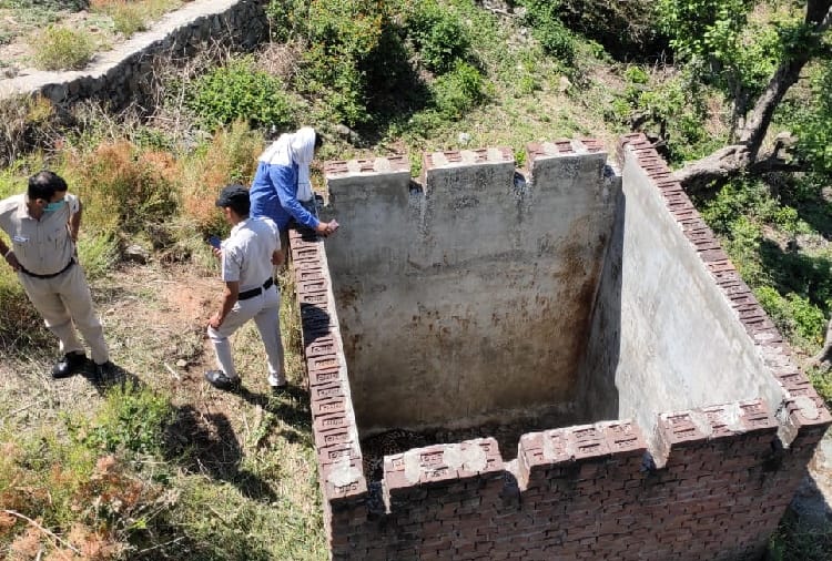 Leopard fell into water tank at a village of Morni