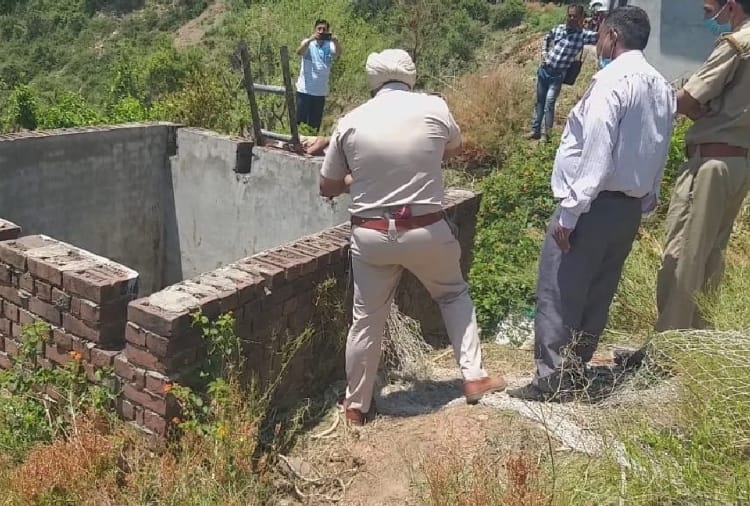 Leopard fell into water tank at a village of Morni