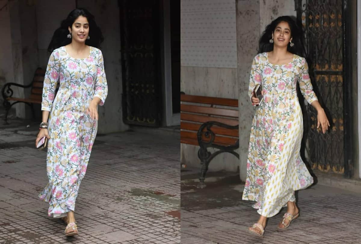 lockdown coronavirus celebrity style janhvi kapoor floral dress perfect for summer heat
