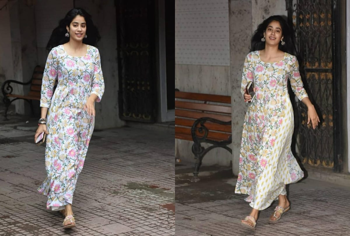 lockdown coronavirus celebrity style janhvi kapoor floral dress perfect for summer heat