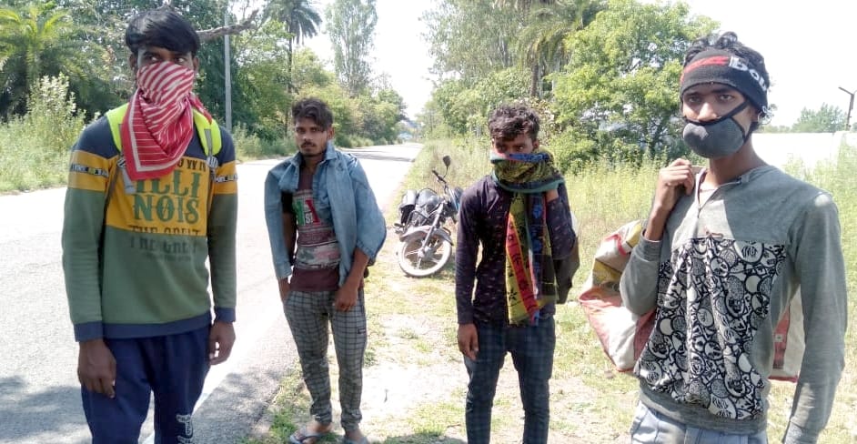 Got out on foot from Saharanpur to Gonda