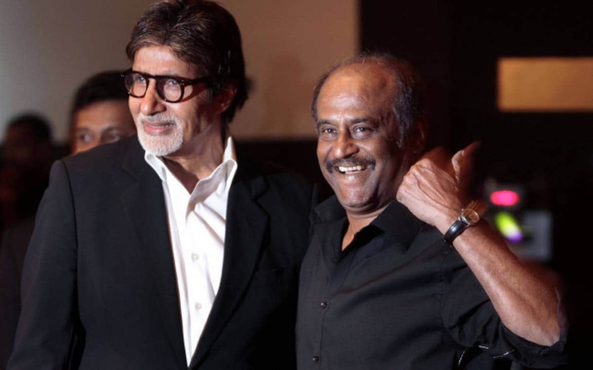 Amitabh Bachchan Burst into Laughter when Rajnikanth tells he is playing Aishwarya Rai hero in ROBOT