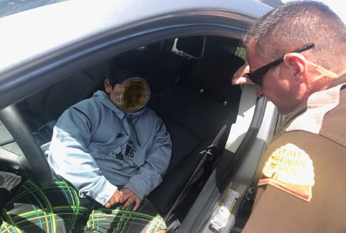5 years old boy left to buy Lamborghini by driving SUV