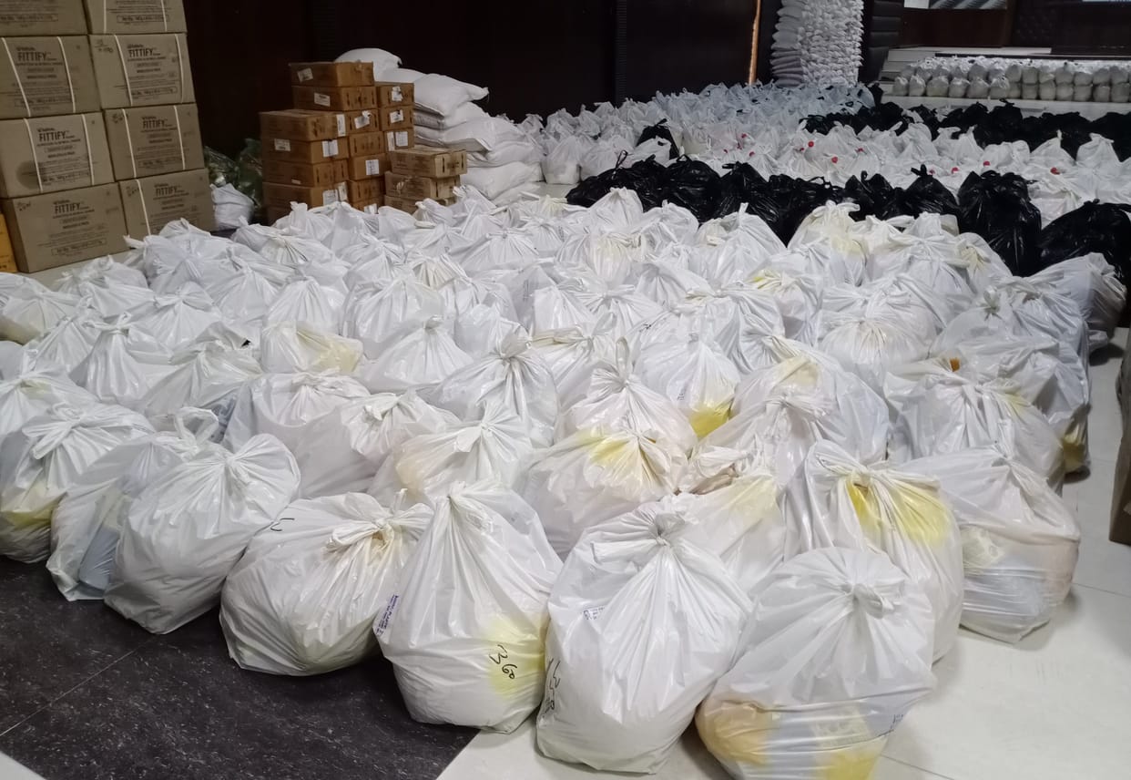 Ration stored in panchayat bhawan started deteriotating.