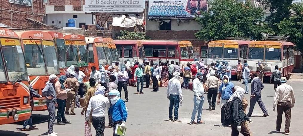 Special train arrived from Ahmedabad carrying 1315 people