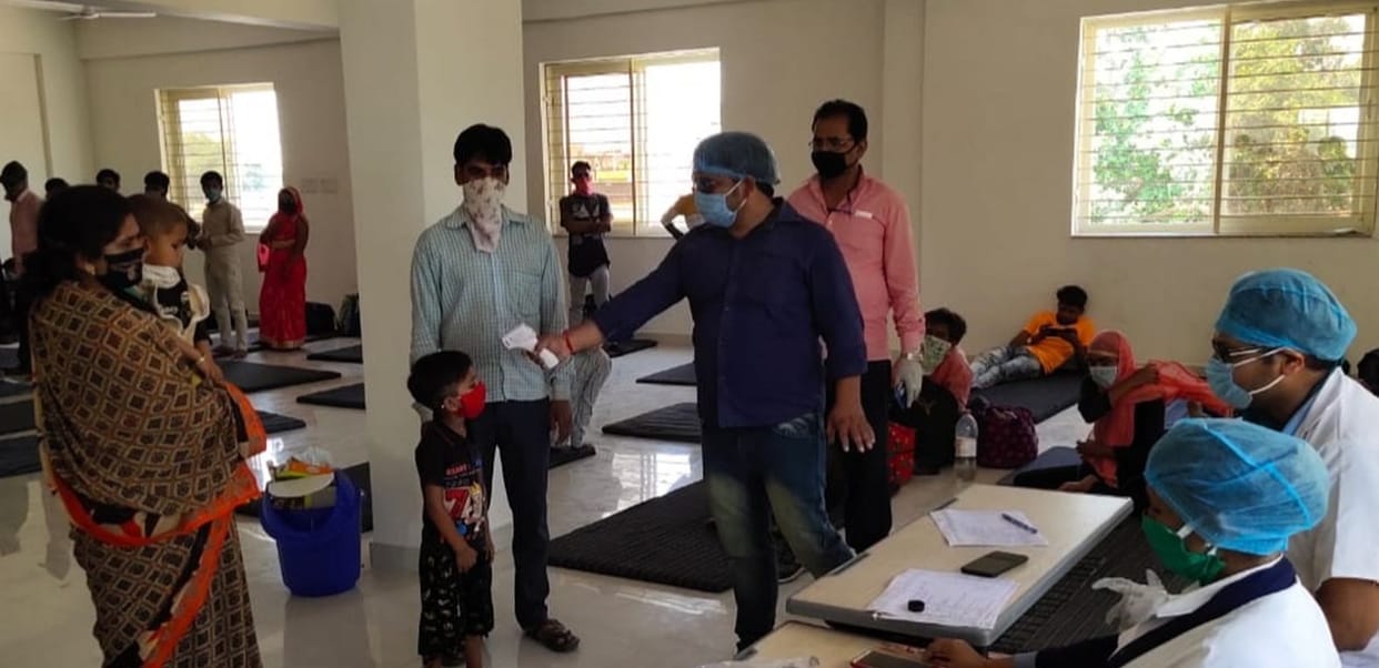 1789 workers from outside got health check