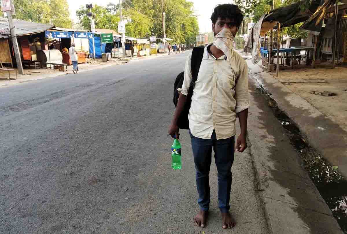 young man set out on a 1900 km journey on foot during lockdown