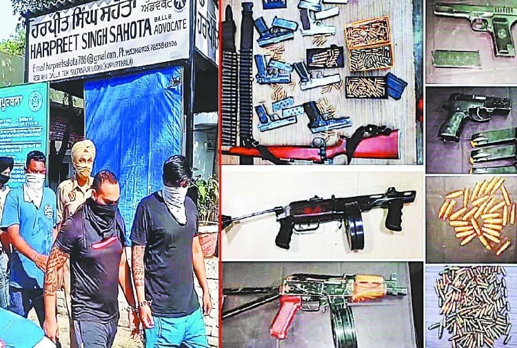 gangster, associates arrested with weapons in Punjab