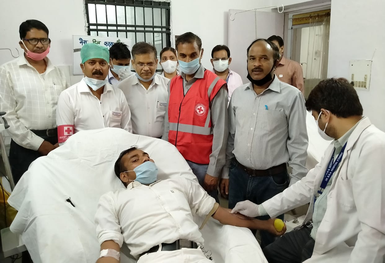 44 people donated blood in two days