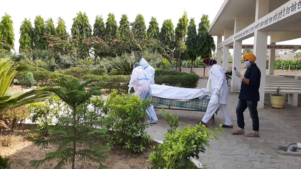 corona positive died in ludhiana