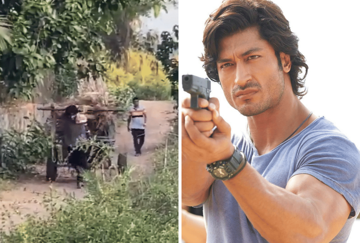 bollywood actor vidyut jammwal pulled wooden cart video gone viral another level of fitness