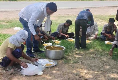 25 laborers walk on foot from Maharashtra to Pratapgarh