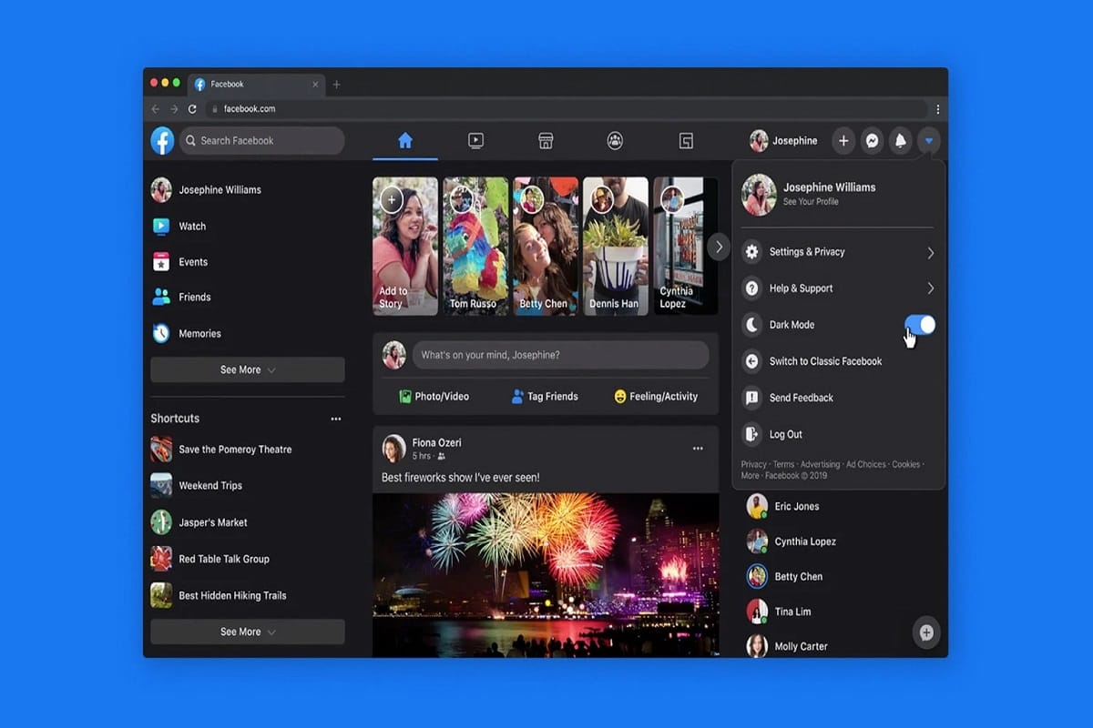 Facebook rolling out Dark mode and brand new desktop site