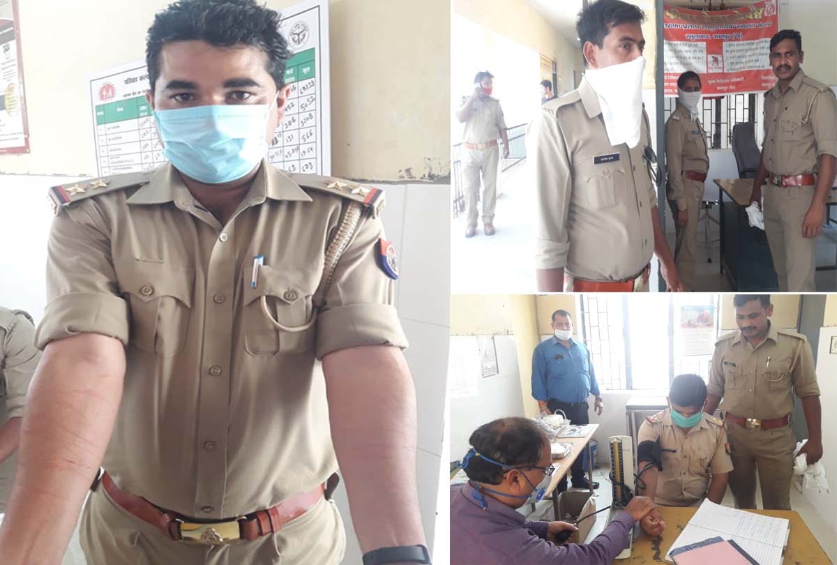 Attack on Police team who went to observe lockdown, seven policemen injured in kanpur dehat