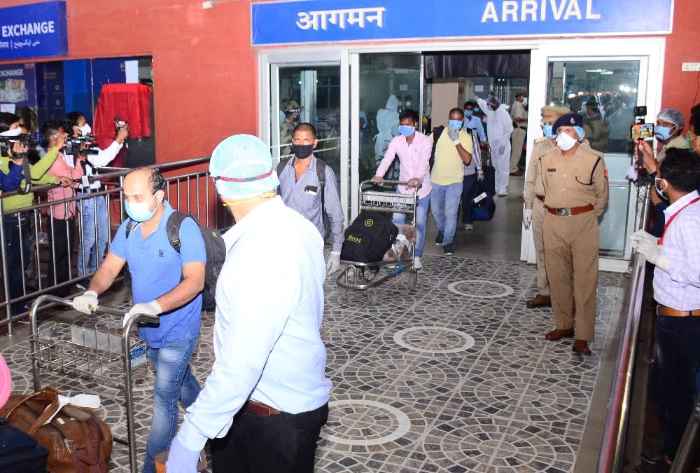 NRIs stranded in gulf countries came back to home.