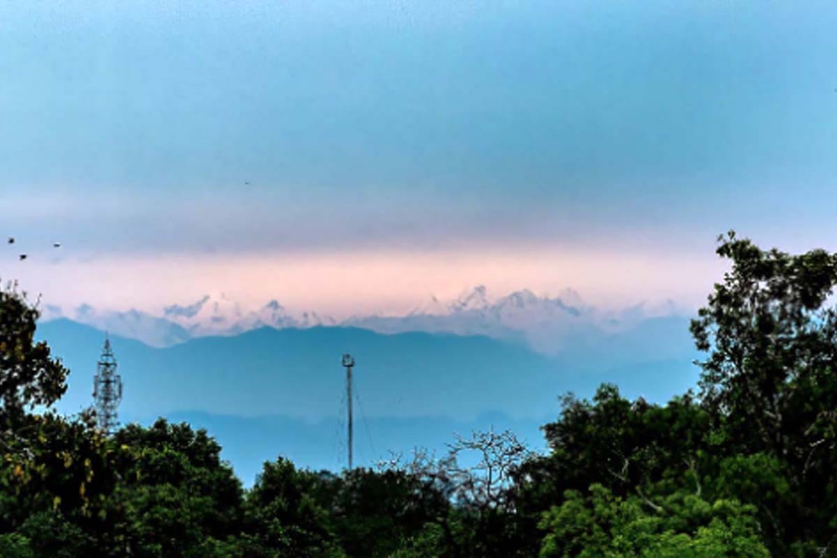 Air quality index reduced in Saharanpur, Gangotri-Yamunotri hills are seen far from two hundred kilometers aerial distance