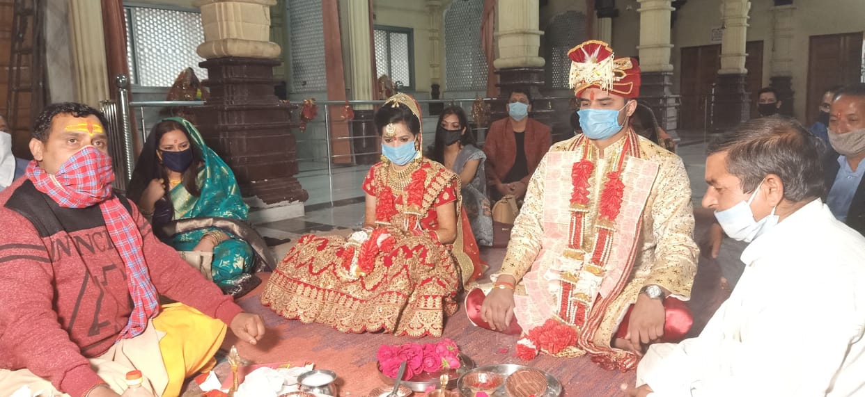 Married in lockdown due to corona virus
