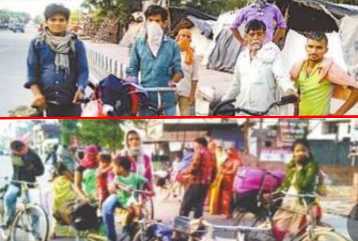 coronavirus in up Bihar workers reached PGI from Delhi by cycling for five days