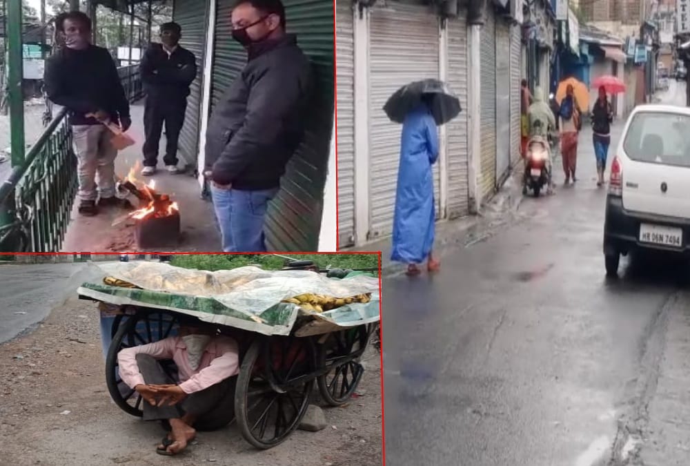 Uttarakhand Weather: Bitter Cold in mussoorie after rainfall, people wear warm clothes in May Mother
