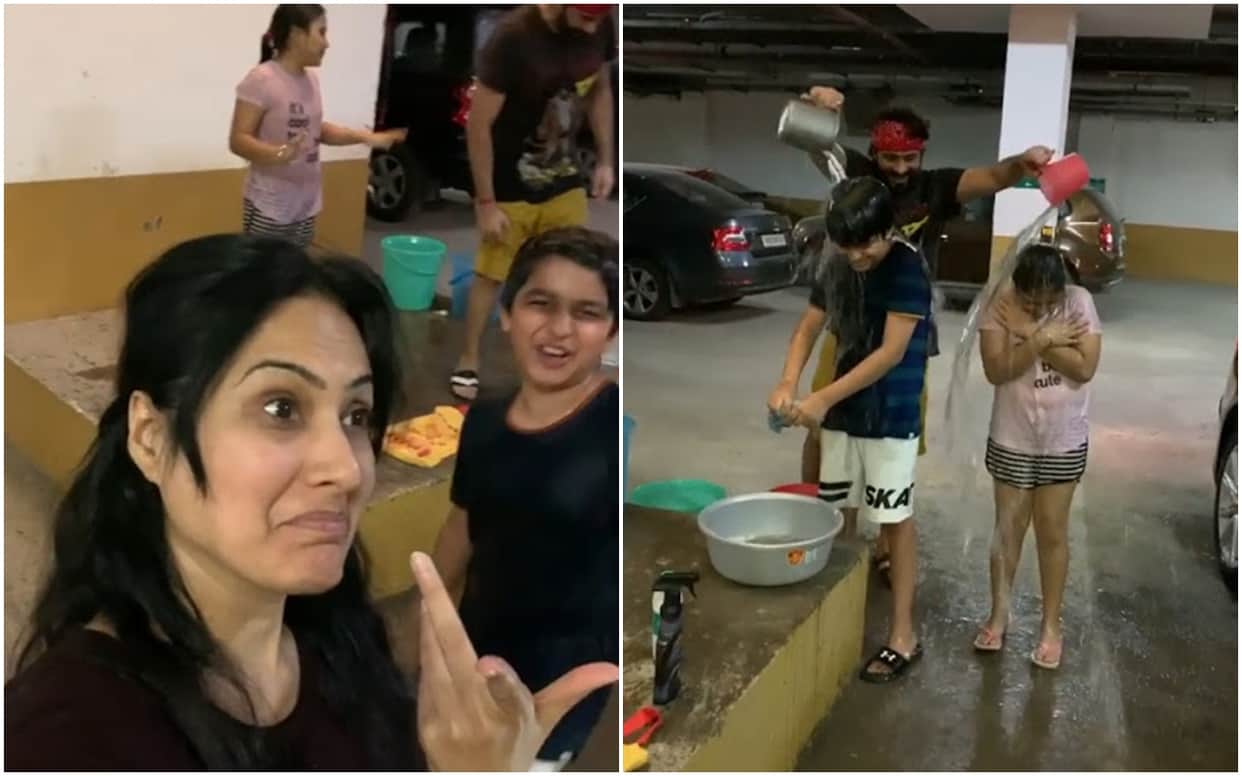 Kamya Punjabi Gets Trolled After Wasting Water Posted A Video Of Husband And Kids