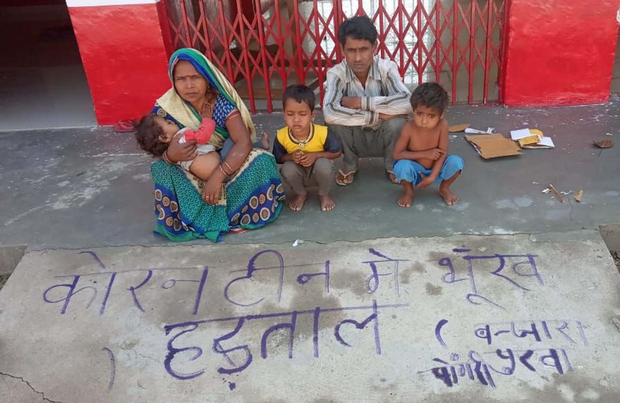 Hunger workers suffering from hunger strike on quarantine center