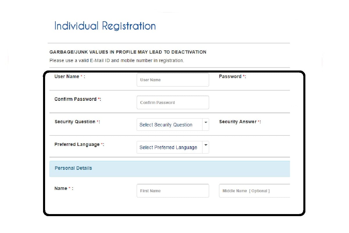 IRCTC Registration