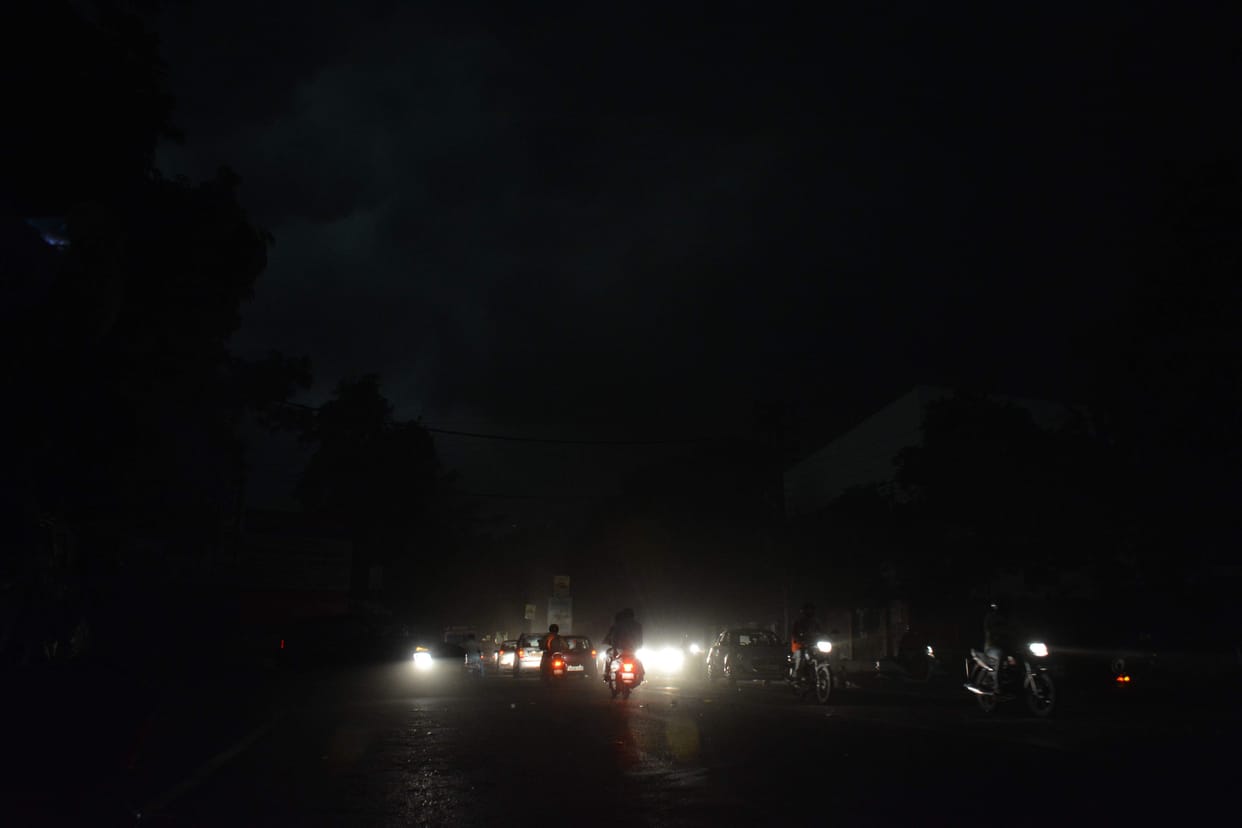 The weather changed, the day turned into night