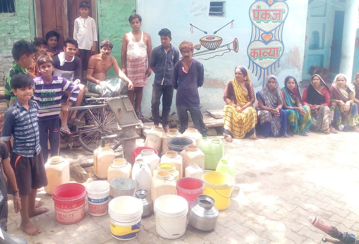 Motor damage for water problem in pali